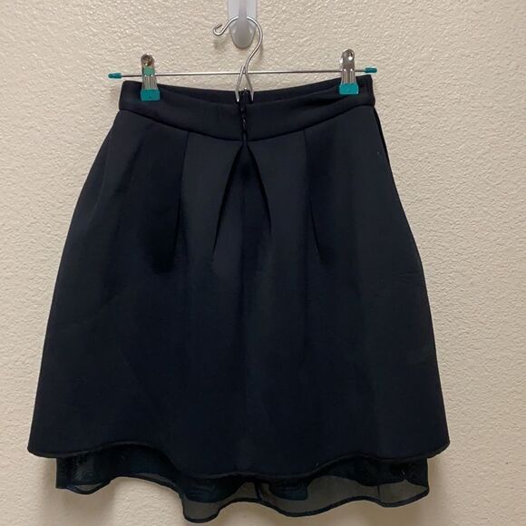 Kaelen Neoprene Pleated A-Line Skirt XS - Picture 5 of 5